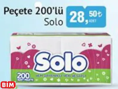 SOLO PEÇETE 200’LÜ SOLO PEÇETE 200’LÜ